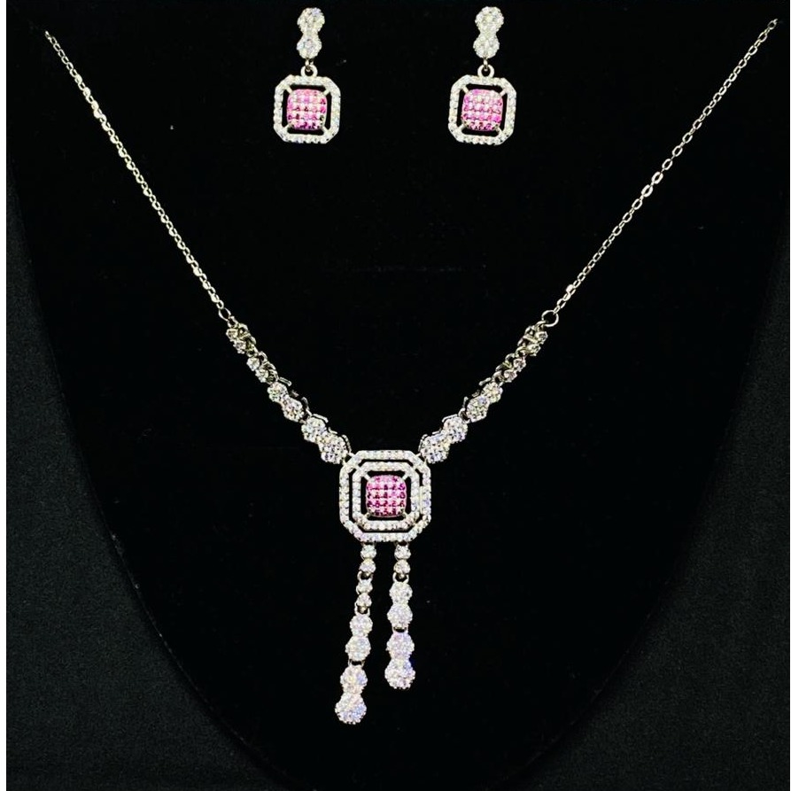 925 hallmark silver necklace set