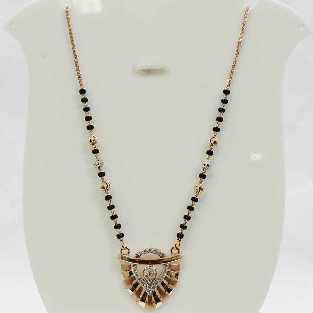 20 carat rose gold ladies mangalsutra RH-LM866
