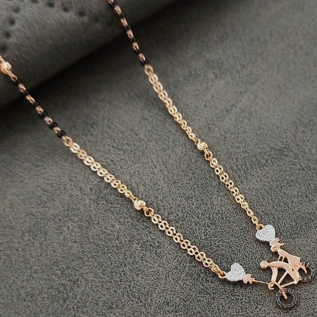 20 carat rose gold ladies mangalsutra RH-LM309