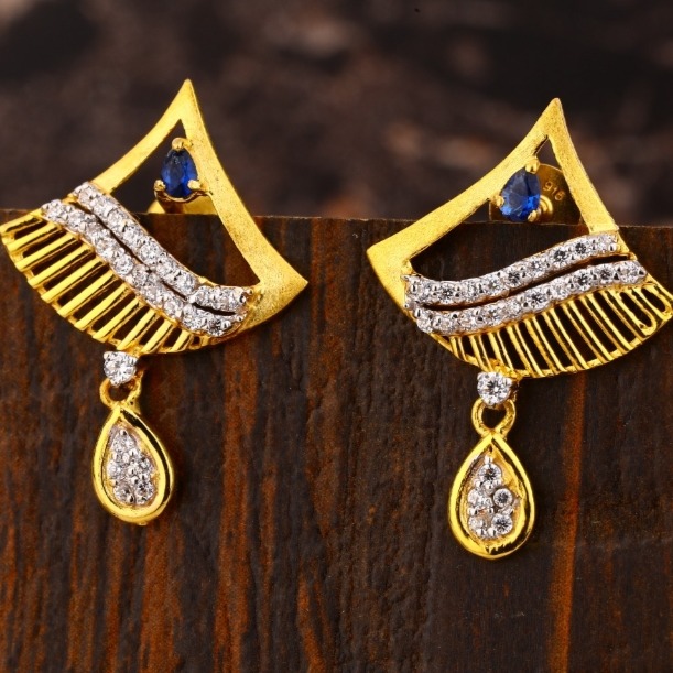 22 carat gold ladies earrings RH-LE973