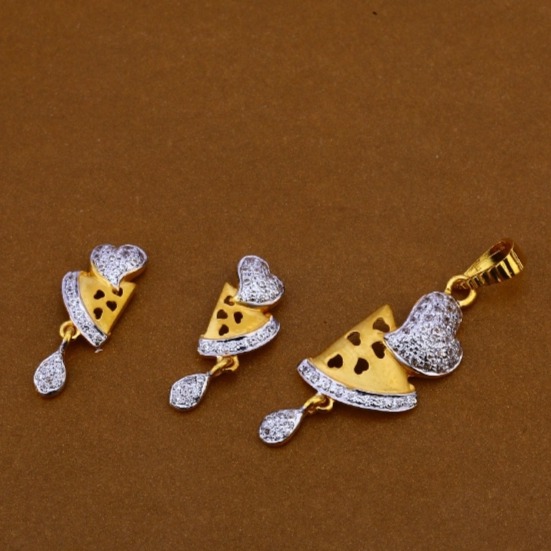 22 carat gold ladies pendants set RH-PS989