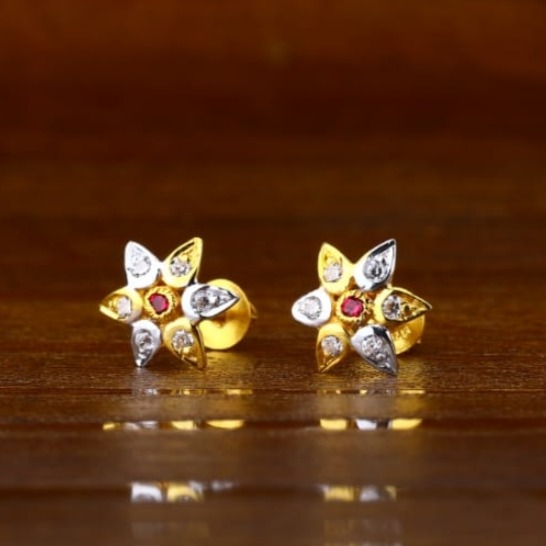 22 carat gold ladies earrings RH-LE503