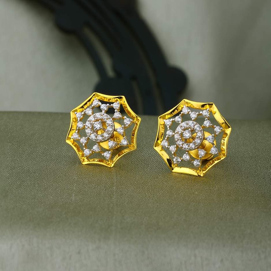 22 carat gold ladies earrings RH-LB408