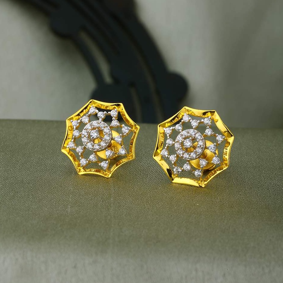 22 carat gold ladies earrings RH-LE406