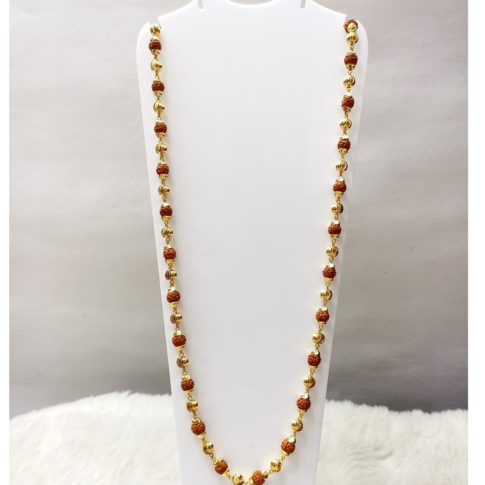 22 carat gold gents rudhraksh mala RH-GM820
