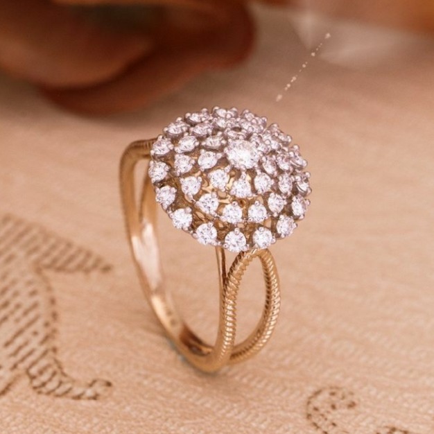 18 carat rose gold ethically ladies rings rh-lr920