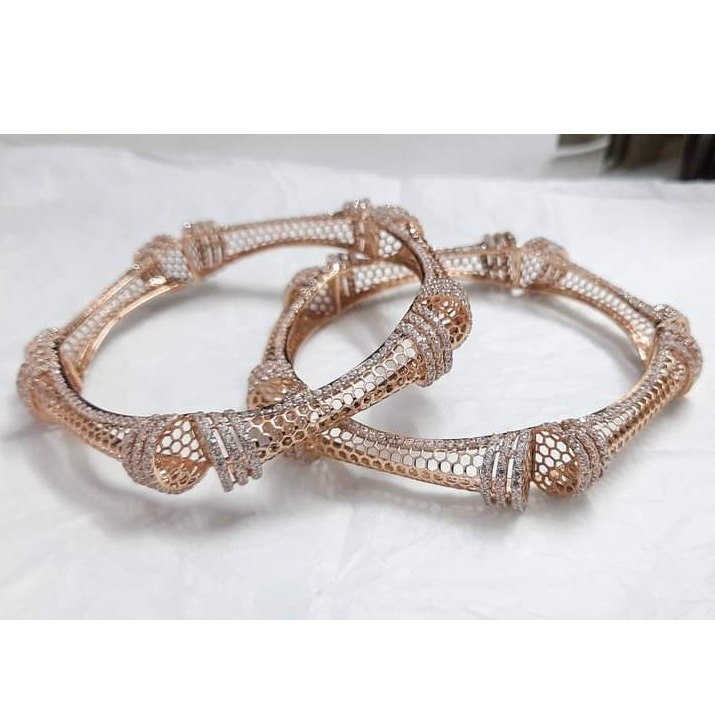 20 carat rose gold Cocktail Style ladies bangles rh-lb816
