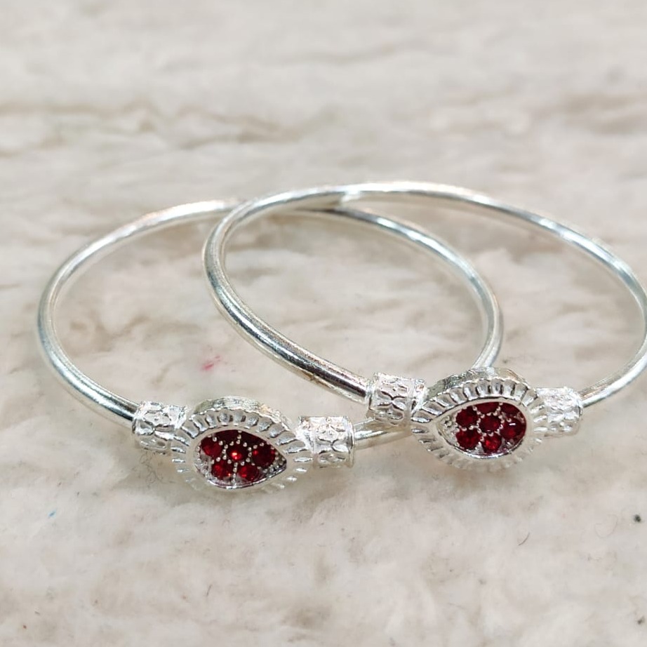 silver fancy kids bangles RH-KB242