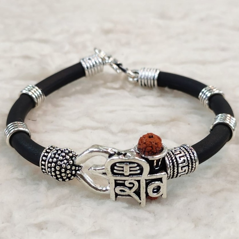 silver shive gents bracelet RH-GB238