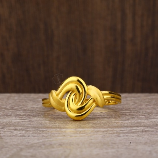 22 carat gold classical plain ladies rings RH-LR655