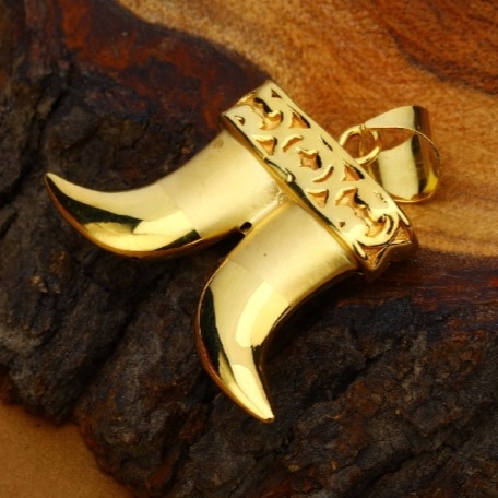 22 carat gold fancy hollow gents pendants RH-GP593