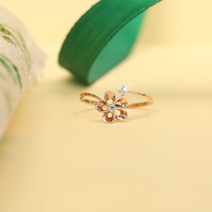 18 carat rose gold antique ladies rings RH-LR361