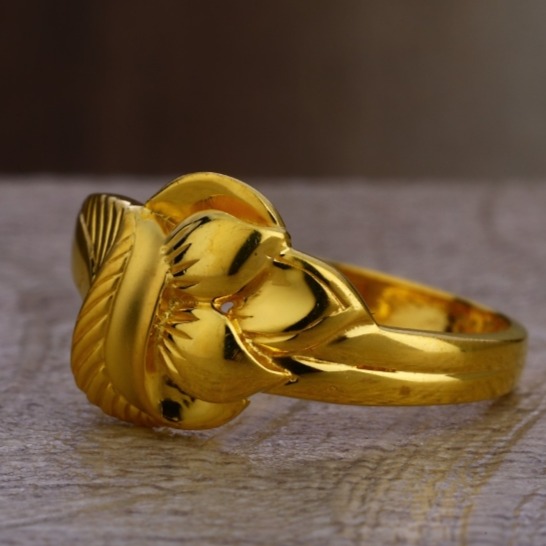 22 carat gold plain ladies rings RH-LR925