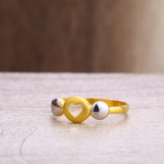 22 carat gold fancy ladies plain rings RH-LR364