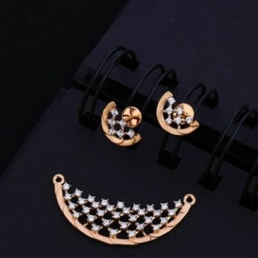 18 carat rose gold classical ladies pendants set RH-PS458