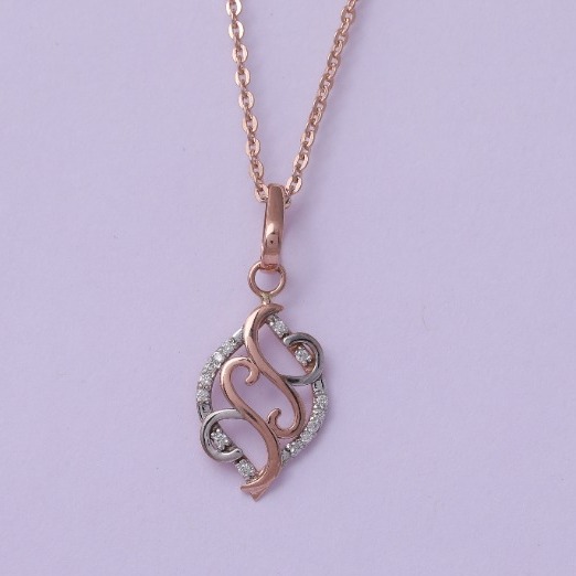 18 carat gold real daimonds pendants RH-LP965