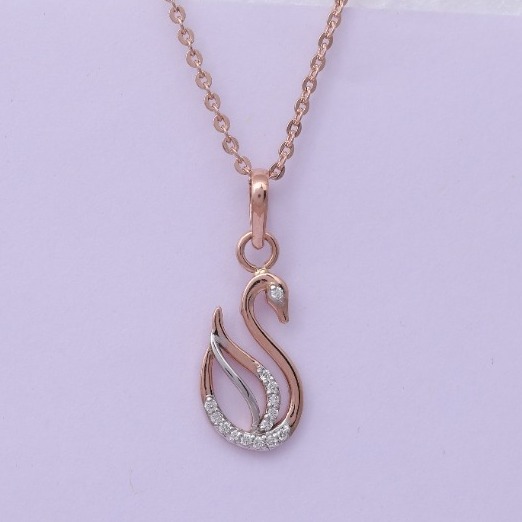 18 carat gold classical real daimonds pendants RH-LP964