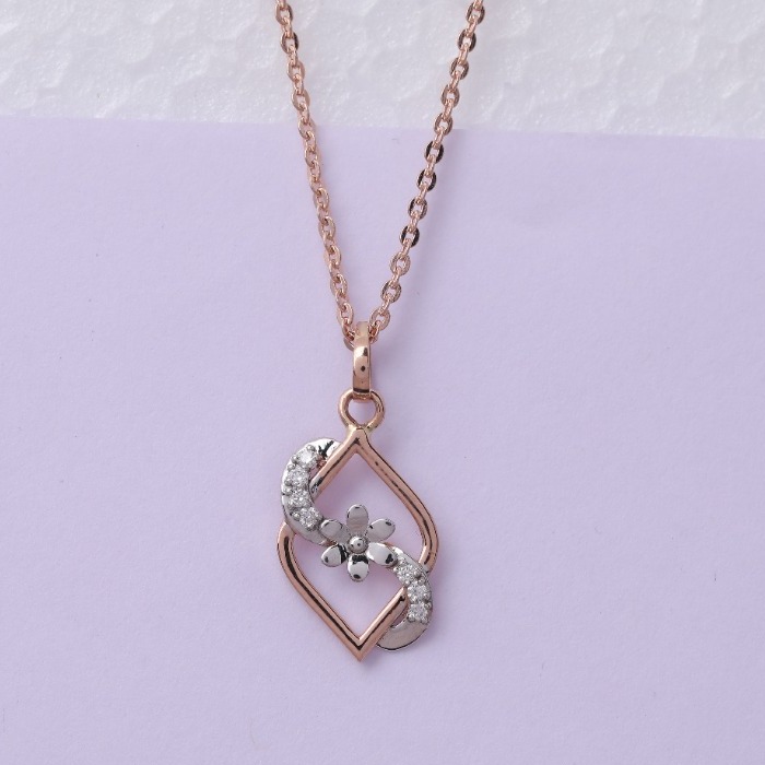 18 carat gold real daiminds classical ladies pendants RH-LP958