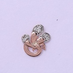 18 carat gold real daimonds ladies earrings RH-LE951