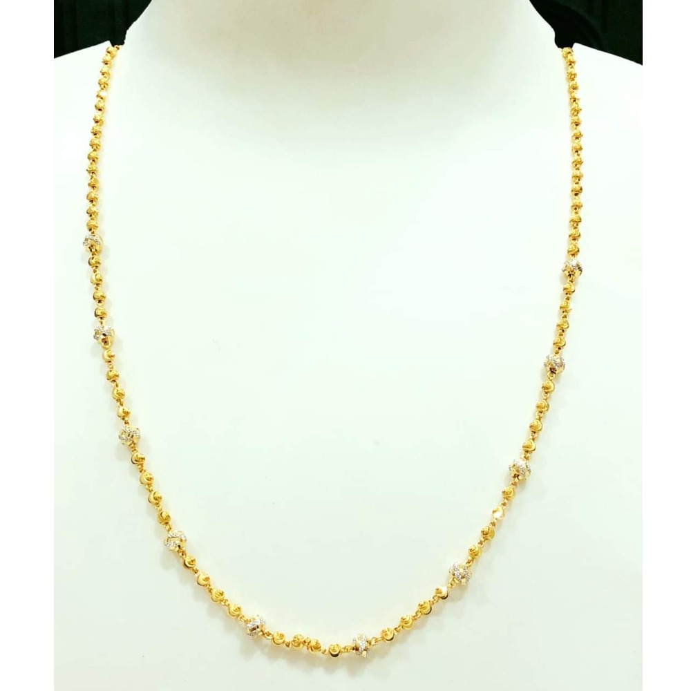 22 carat gold ladies vertical dokiya chain rh-dc723