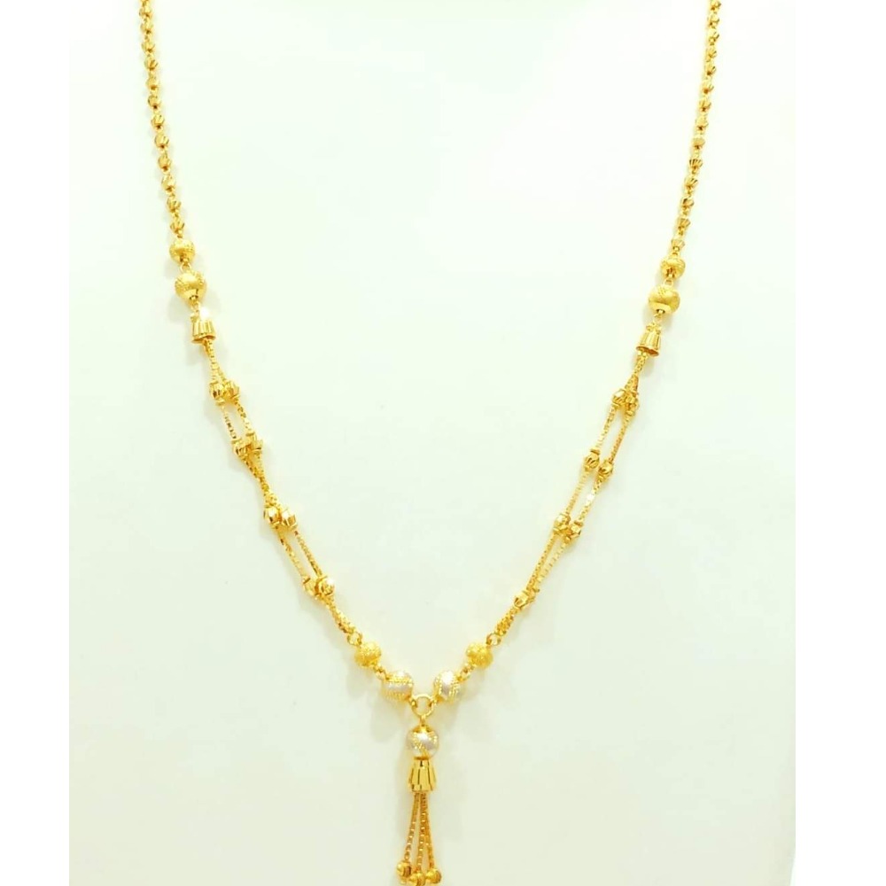 22 carat gold ladies classic latkan dokiya chain RH-DC718