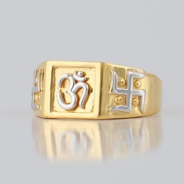 22 Carat gold gents fency ring RH_vt108