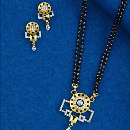 22Kt Gold antic Colourful Mangalsutra RH-MS033