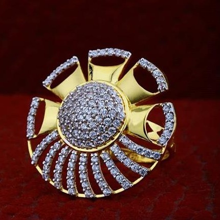 22Kt Gold ladies party wear ring RH-gR045