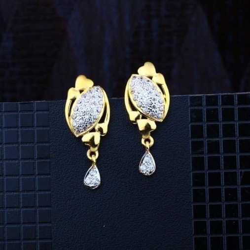916 Gold CZ Earring RH-ER088