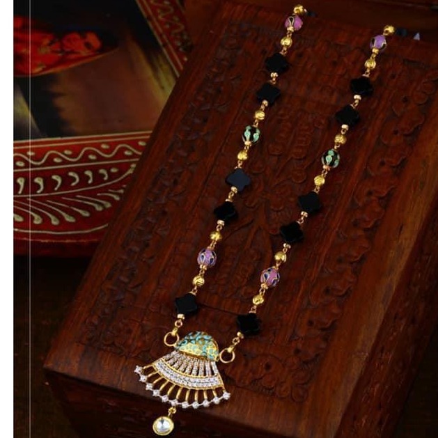 916 Gold antic Rajasthani Mangalsutra RH-GM24