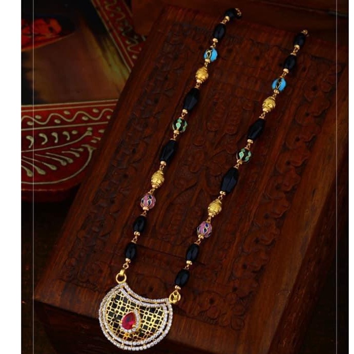 916 Gold antic Rajasthani Mangalsutra RH-GM21