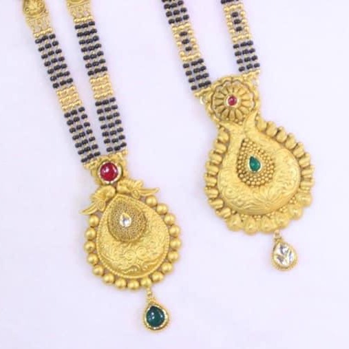 22Kt Gold Jadter Gold Mangalsutra  RH-JM51