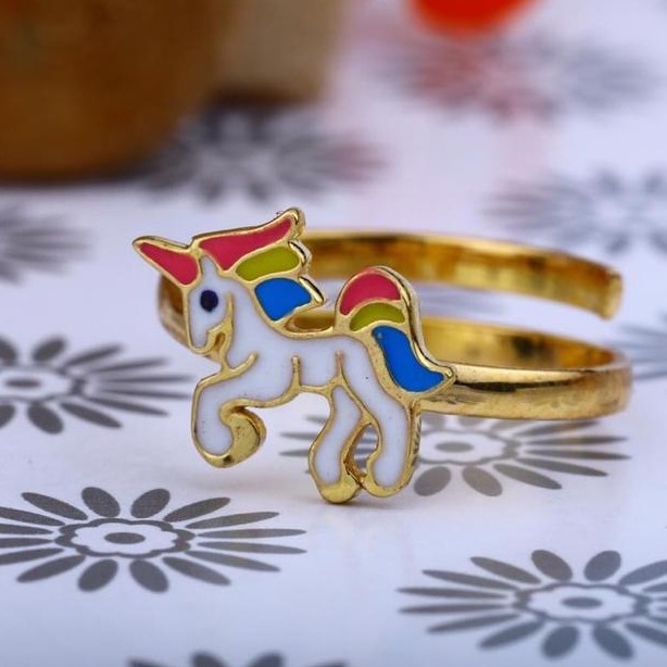 22kt Gold Horse Desgin Bacha Ring RH-GR06