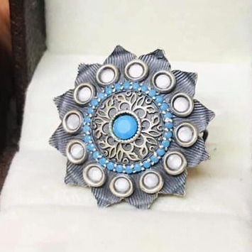 925 Starling Silver Antic Ladies Ring RH-925SR004