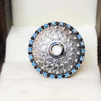 925 Starling Silver Antic Ladies Ring RH-925SR003