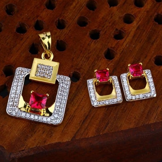 916 gold cz Pendant Set ps-0005