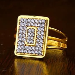 916 Gold ganeshji Gents Ring GG-0009