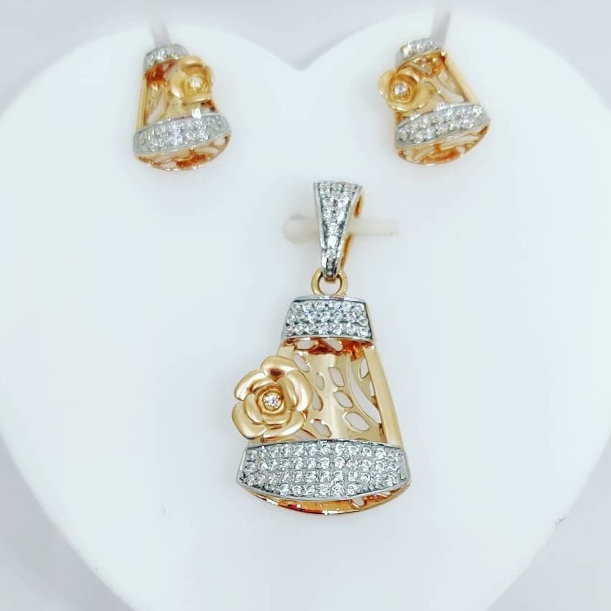 gold CZ Chain P set CPS-0003
