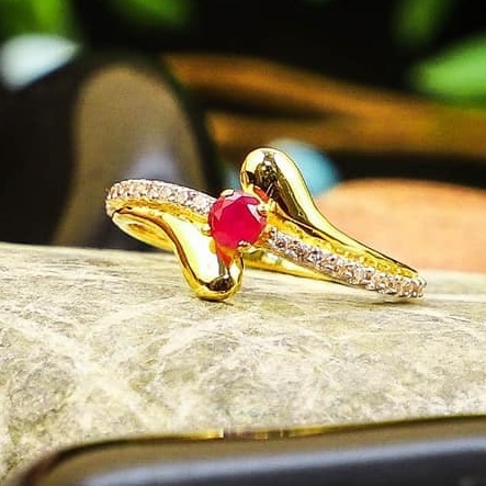 916 Gold cZ Ladies Ring LR-0031
