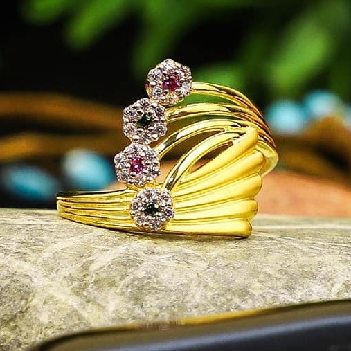 916 Gold cZ Ladies Ring LR-0030