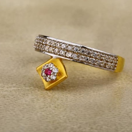 916 Gold cZ Ladies Ring LR-0022