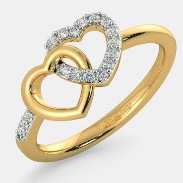 916 hm heart Design ladies ring