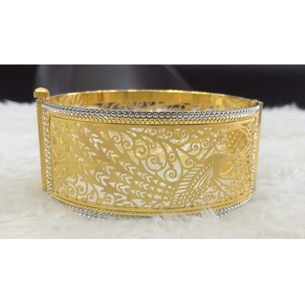 22KT Gold Designer Machine Cut Kada RH-B011