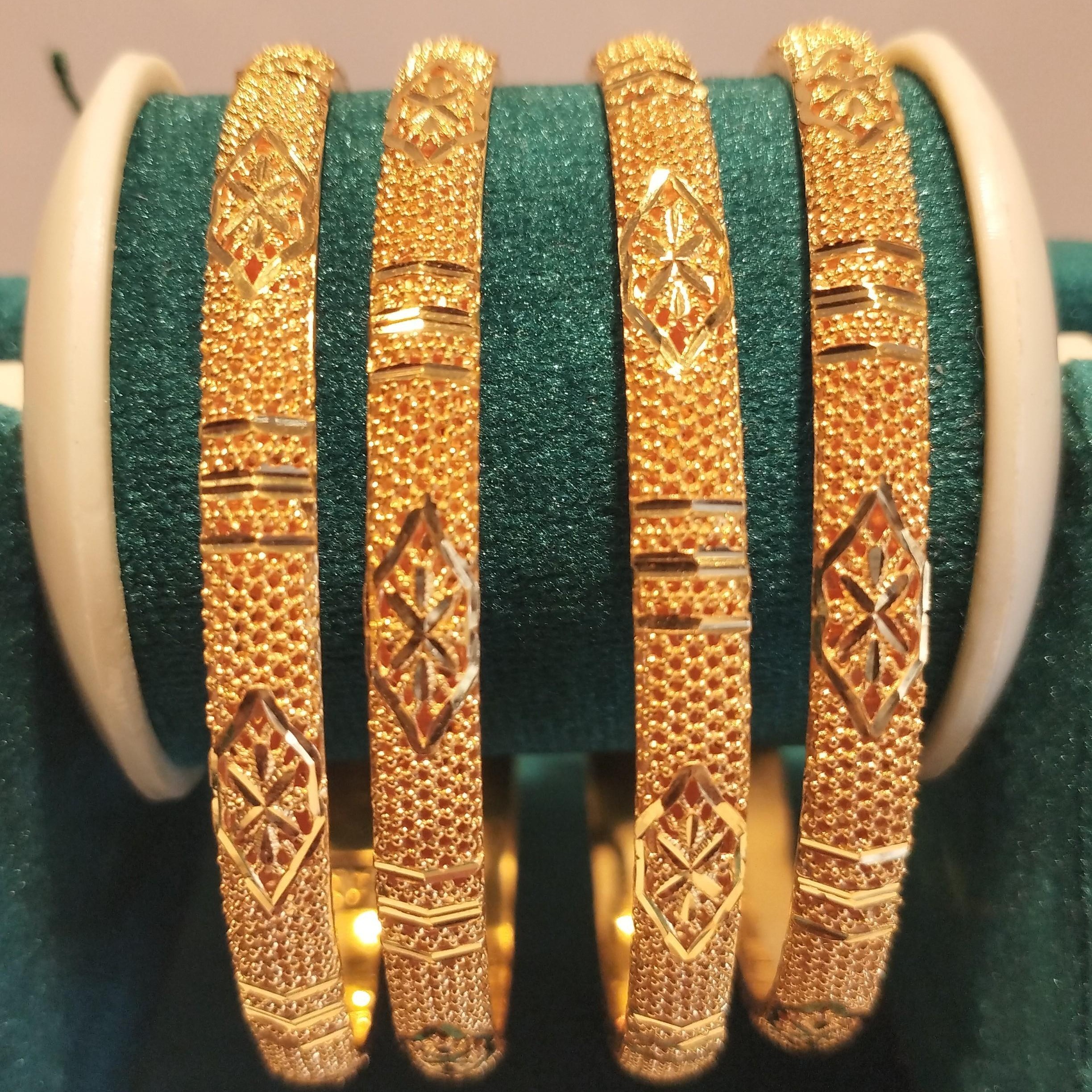 22K Gold Turkis Bangles