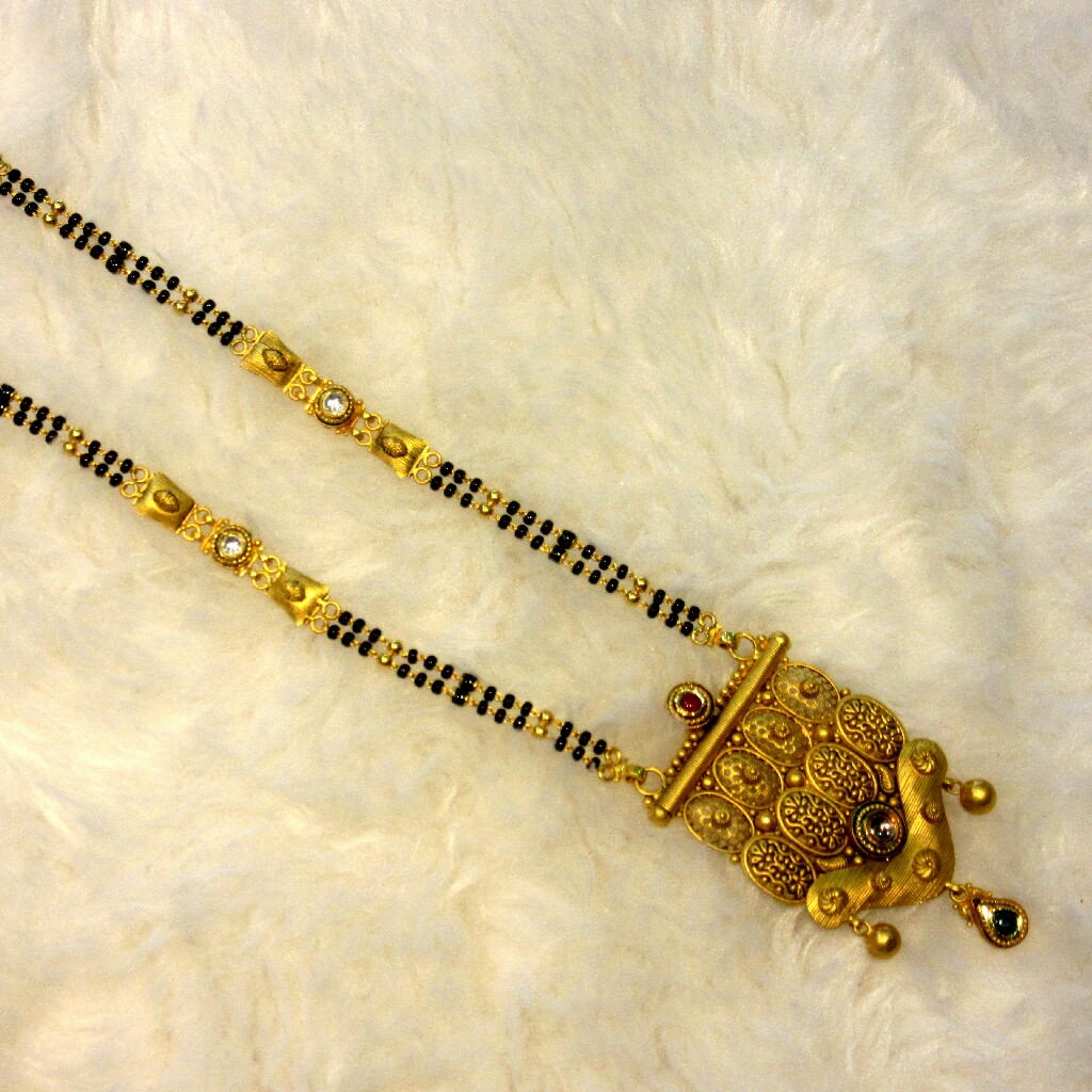 22k gold hallmark jadtar mangalsutra