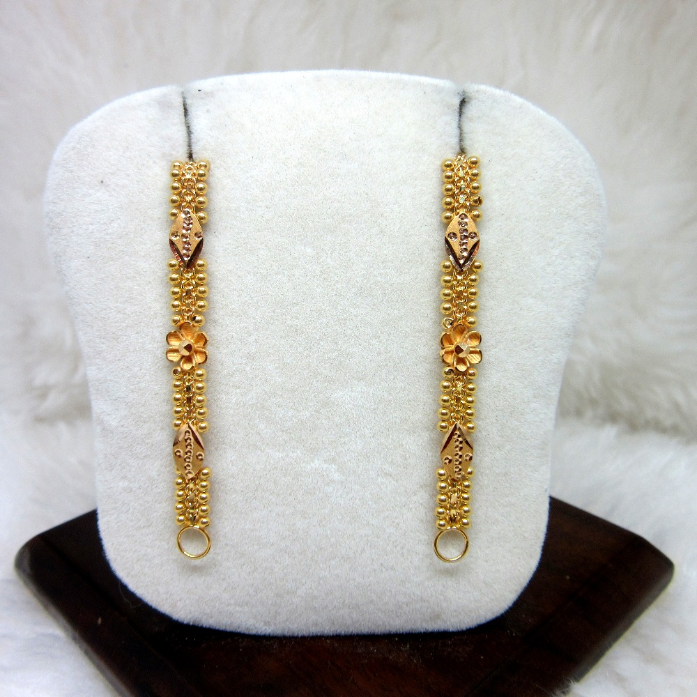 Gold 22k Hm916 antique Designer Broad Rajwadi Kanser