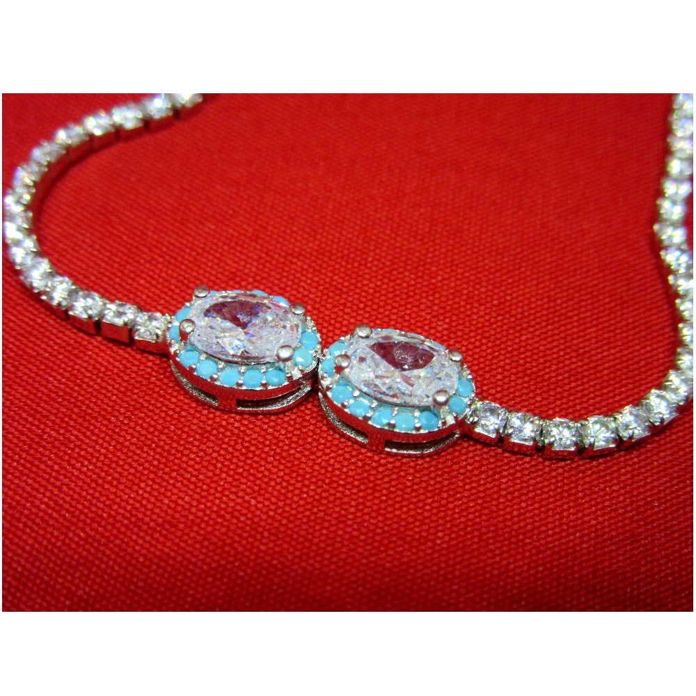 Silver 925 stone adujustable bracelet sb925-14
