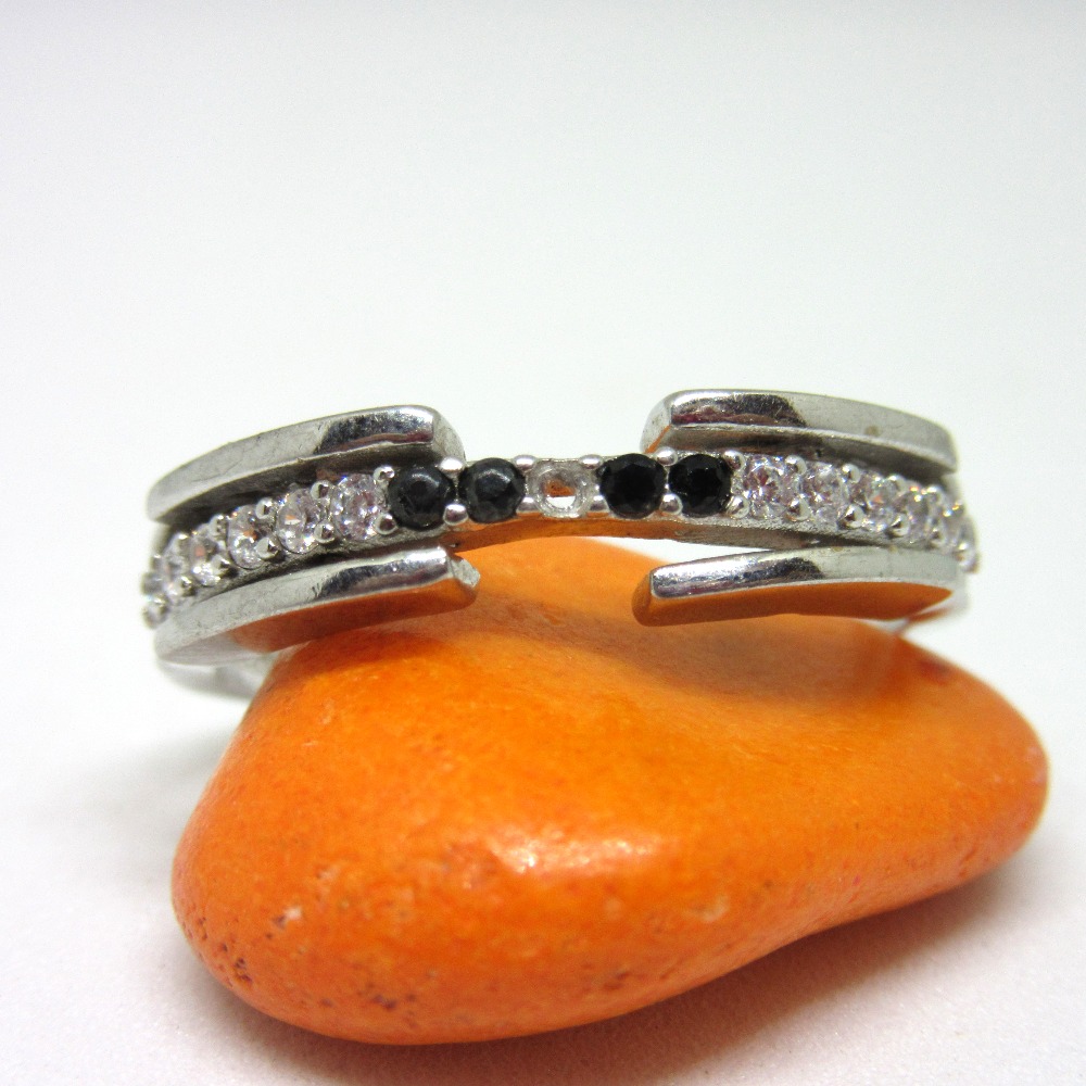 925 silver cut size adjustable ring sr925-215 - Image 2