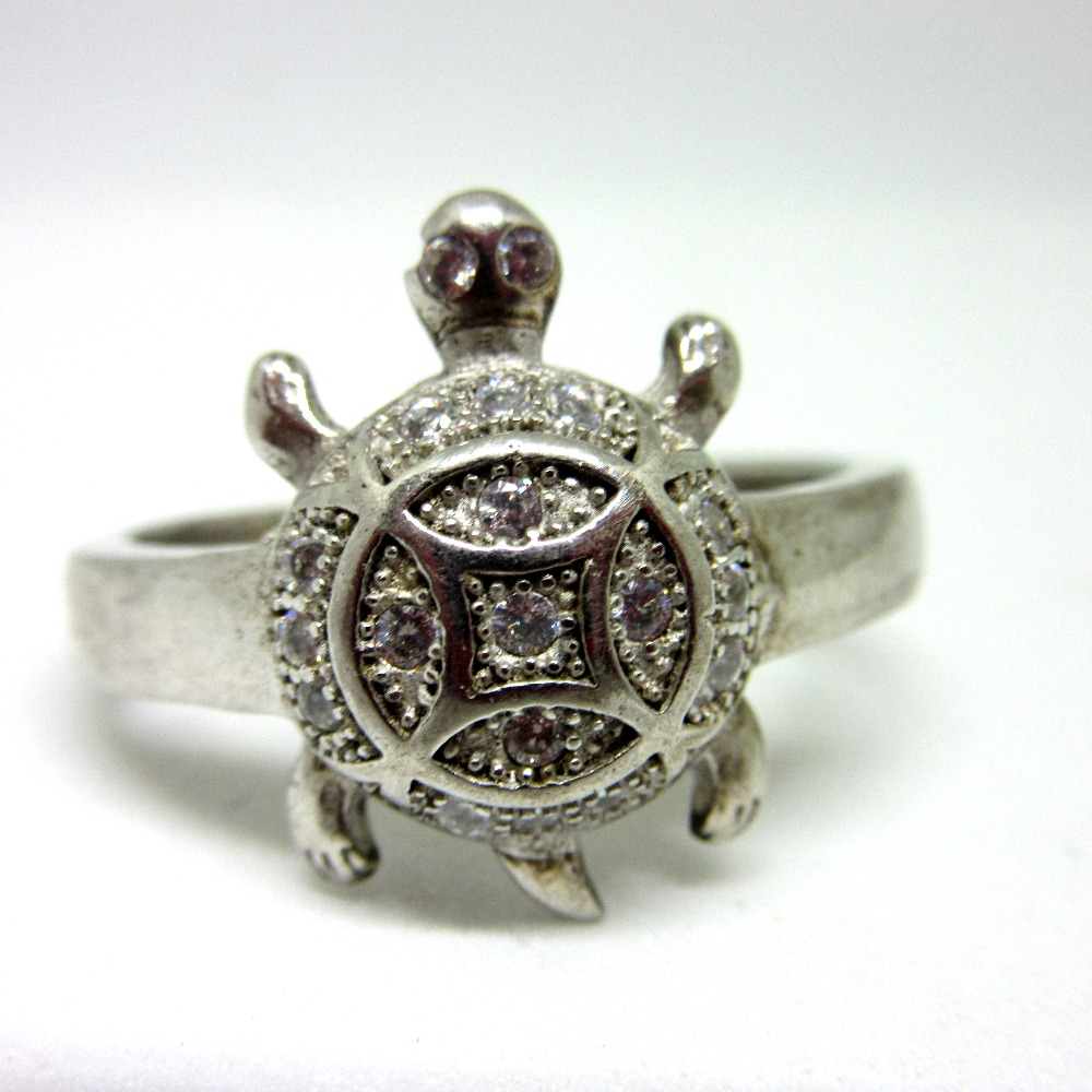 Silver 925 tortoise ring sr925-18