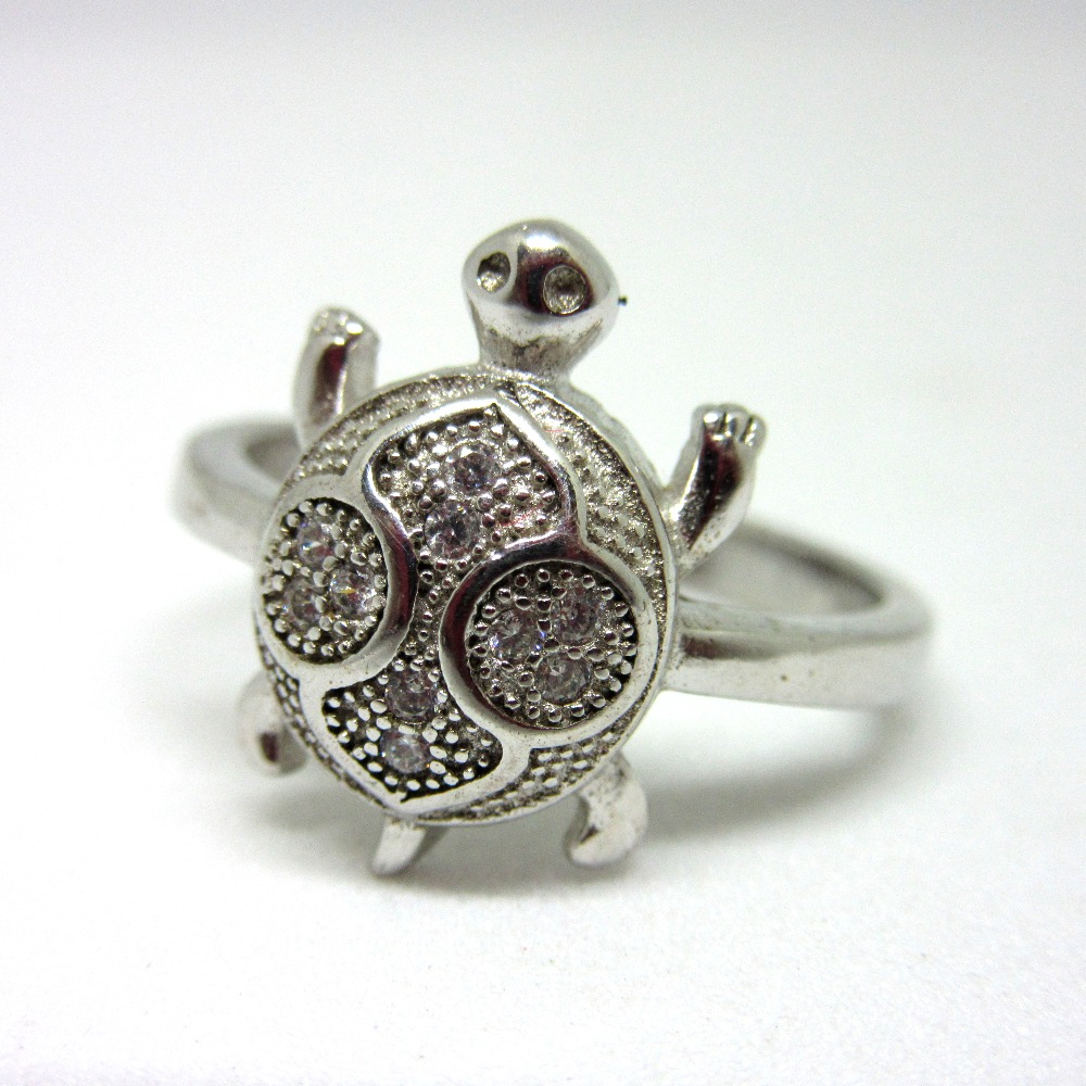 Silver 925 tortoise ring sr925-24 - Image 2